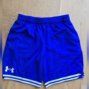 Under Armour Kid's Blue Basketball Shorts